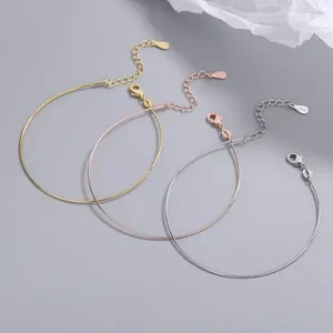 Bangle 1PCS Rose Gold Silver Plated Bracelet Adjustable Jewelry For Women 20cm DIY Beaded Finding Accessories