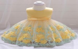 Baby Girls Dress Born Flower Embroidery Princess Dresses For First 1st Year Birthday Party Carnival Costume Girl039s4459476