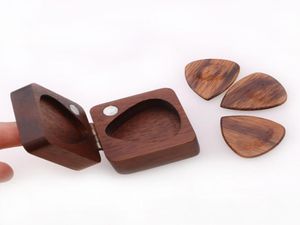 Scatola quadrata per plettri per chitarra, custodia per plettri in legno, custodia per organizer per chitarrista musicista, regalo6682090