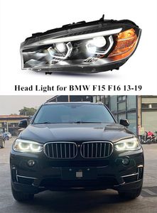 LED Highlight Turn Signal Head Light för BMW X5 X6 F15 F16 Strålkastare 2013-2019 Dagslampan DULA BEAM-LINS