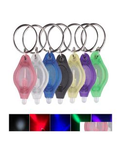 Novità Illuminazione Mini Led Portachiavi Torcia Torcia Lampada da dito Luci bianche Luce UV Bbs per aree buie Cam Caccia Escursionismo Drop D1875747