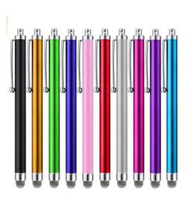 90 Screen Pen Pen metalowe pojemnościowe Pióry w stylu dla Samsung iPhone Cell Phone Tablet PC 10 Colors548Y5848593