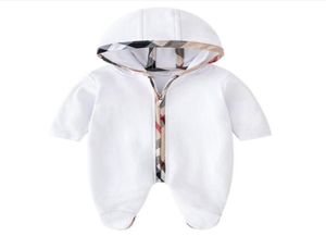 Nuovi pagliaccetti del bambino Primavera Autunno Baby Boy vestiti di cotone con cappuccio pagliaccetto neonato neonate bambini tute infantili abbigliamento 012M9602798
