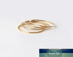 Базовые минималистичные тонкие золотые кольца с цирконием AAA для женщин, водонепроницаемый набор колец из нержавеющей стали, завод exp8464285