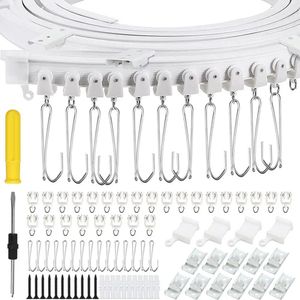 35 m flexibelt takgardinspår Böjbart fönsterstång Rail Kit 231227