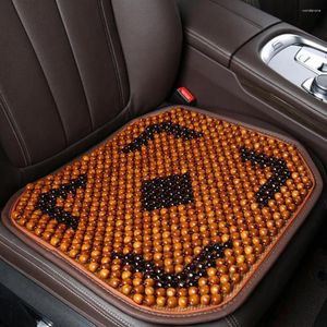 Car Seat Covers 80% Sell Summer Breathable Ventilated Front Wooden Bead Cushion For Auto