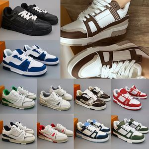 2024 Designer-Trainer Sneaker Männer Schuh Freizeitschuhe Fashion Low Top Schuh Plattform Leder Gummi-Sloe EUR 36-45