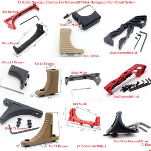 13 Rodzaje taktycznej ręki Zatrzymaj Keymod/M-Lok Handstop Black/Red/Ran Colours Aluminium dla różnych systemów szyn ręcznych Dostaw kropli