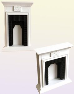 Mini Home for Doll White European Furniture Dolls House Model Building Kits 1 12 Wooden Dollhouse Creative Fireplace 2206101653924