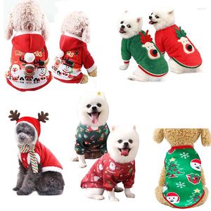 Vestuário para cães Pet Roupas de Natal Inverno Quente Soft Fleece Sweater Roupas para Cães Filhote de Cachorro Gato Traje Casaco Suprimentos