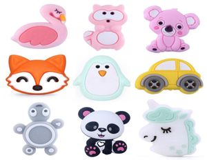 49 Styles 3cm Silicone Beads for DIY Baby Teethers Necklace Accessories grade BPA Animal Toddler teether M19604248130