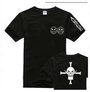 Men039s Magliette Anime One Piece Edward Gate Beard Abbigliamento Uomo Manica corta in cotone Tops Tees Hip Hop331A4143808