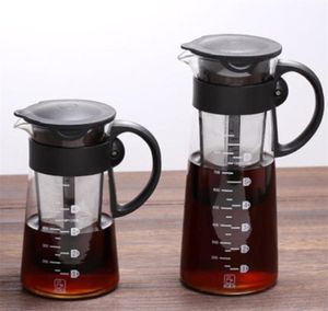 Cold Brew Coffee Filter Pot Maker Portable Glass Heat Resistant Ice Drip Cup Mocha Teapot Kettle Cafetiere 2104233213726