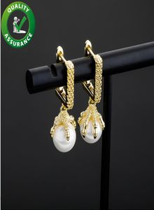 Diamentowe kolczyki moda obręcz do uszu luksusowy projektant biżuteria kolczyka mrożona w hip hopie bling jewellry men akcesoria Studek 4797341