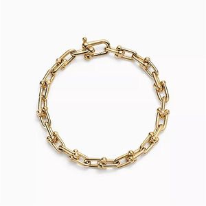 Alta 925 jóias de prata masculina pulseiras em forma de u corrente robusta ouro rosa prata cor charme pulseira para mulheres unissex punk link hip ho181J