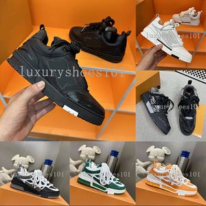 Designer Men Trainer Calf Trainer Skate Sneakers Platform Sneakers Rubber Shoe Vintage Trainer Lace-up With Box