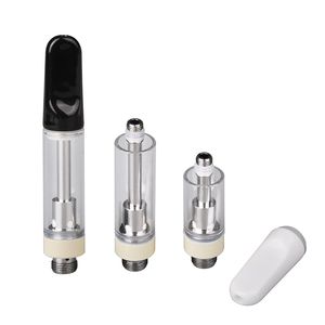 Disposable Glass Tank TH205 TH210 Atomizer 510 Thread Cartridge 0.5ml 1.0ml Carts for Thick Oil Ceramic Coil Tip pk m6t G2 G5 V9
