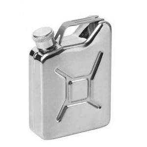 5 oz Jerrycan Oil Jerry Can Liquor Hip Flask Creative Wine Pot Stainless Steel Jerrican Fuel Petrol Gasoline Can 231228