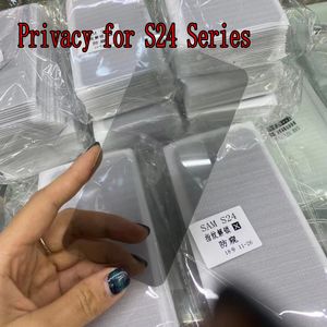 New Privacy Tempered Glass for Galaxy S24 Ultra S24 Plus Anti-spy Screen Protector camera lens film for S22 S23 S21+