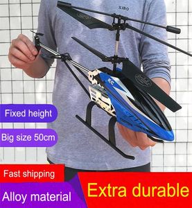 2021 YENİ 3 5CH tek bıçak 50 cm büyük boy uzaktan kumanda helikopteri metal büyük rc helikopter Gyro rtf dayanıklı açık hava oyuncak1978745482