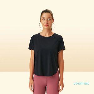 Şort yoga gömlek kadın egzersiz kıyafetleri gömlek gevşek fitness spor giyim vücut geliştirme marka gömlek tank üstleri