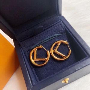 Women Stud Elinings Designer Jewelry Exclyer Letter Mens Luxurys arring for Mens Gold Buds 925 Silver Hoops with Box 2023