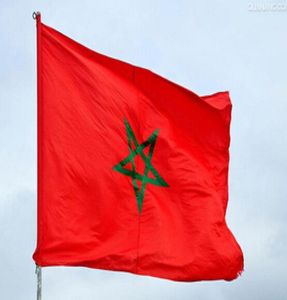 Marokko-Flaggen-Nation, 3 Fuß x 5 Fuß, Polyester-Banner, fliegend, 150 cm, 90 cm, individuelle Flagge, überall auf der Welt, weltweit im Freien4227924