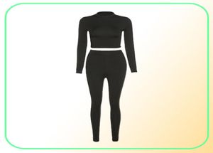 Roupas de yoga moda 2 peça conjunto feminino casual roupas esportivas treino cinza conjuntos de correspondência para fitness atlético roupas18086819