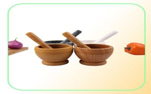 Mortar and Pestle Kitchen Garlic Mills Pounder Cuisine Garlic Mills Mixing Pot Herb Pepper Minced Tool Mortar Grinder6584508