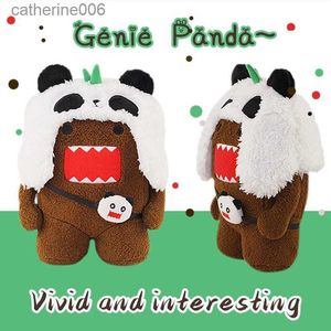 Gefüllte Plüschtiere Panda Domo-Kun Tierplüsch Niedliche Spielzeuge Süße weichere Cartoon-Plüschpuppen Schlafenszeitbegleiter GeburtstagsgeschenkL231228