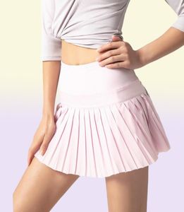 L5 Теннисная юбка для йоги шорты спортивной одежды Женщины, управляющие спортивными юбками для гольфа с карманной юбкой сексуальные брюки для йоги дышащие Ple2083580
