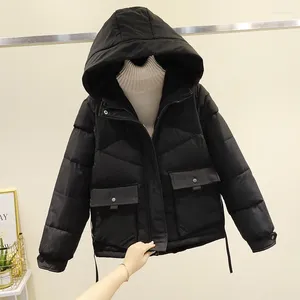 Frauen Trench Coats Wintermantel weibliche koreanische trendige Parkas Frauen Kleidung losen kurz verdickte gepolsterte Jacke Mitteau Femme Hiver M-3xl