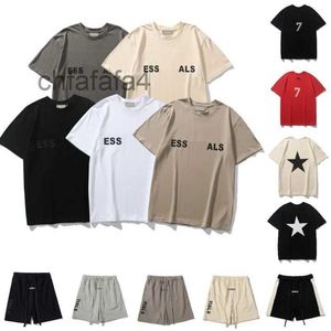 Luksusowy projektant Mens T Shirts Women Tshirt Shirt and Shorts Mężczyzn Casual Printed Sports Tshirts High Street Lose Short Sleev End Ess Tee 1I7A AJ2K