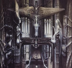 Художественный постер HR Giger Li II Тканевый постер 40 дюймов x 24 дюймаДекор066991802