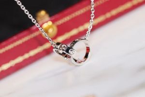 Серебряное дизайнерское женское колье с бриллиантами 18K высшего качества Ожерелье Золотая классическая дизайнерская цепочка-ракушка для женщин Свадебные украшения