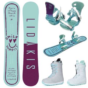 Novo tipo de placa única ao ar livre Freestyle All-around Snowboard Conjunto de esqui