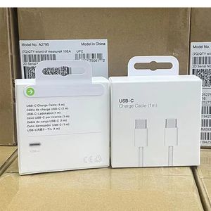 Cavo dati USB C a USB C da 60W per iPhone 15 Pro Max Plus Tipo C Cavo di ricarica rapida con scatola