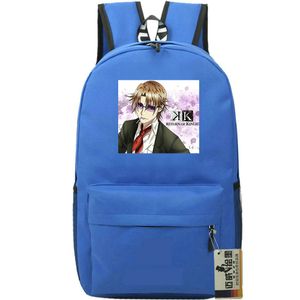 Kusanagi Izumo backpack K King day pack Cool school bag Cartoon Print rucksack Sport schoolbag Outdoor daypack