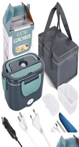 Lunchboxen 2 in 1 Home Car Dual-Use-Elektro-Lunchbox Edelstahl 12V 24V 110V 220V Speisenwärmer Behälter Heizung Lunchbox S6356416