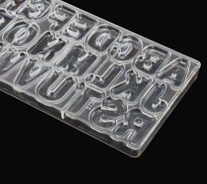 Grandes moldes de chocolate 3D letras bolo pan moldes para chocolates molde DIY para chocolate policarbonato5726902