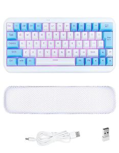 Ezsozo Keyboard 60 Bedrade Gaming Toetsenbord RGBバックライトUltracompact Mini Toetsenbord283R9976404