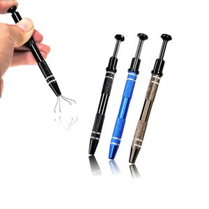 Colorido Terp Pearl Garra Prong Holder Metal Grabber Acessórios para fumar Pinça Clips Bead Pickup IC BGA Chip Picker Pen Catcher Dab Tool Gem Pearls Pillar Wax Dabber