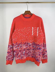 Tasarımcı Sonbahar Lüks Erkek Kazak Giyim Külot İnce Fit Gündelik Sweatshirt Patchwork Renk Baskı Erkek Moda Yün Yünlü Yün Jumper