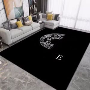 Teppiche Schwarzes Modebettzimmer Nacht Das Wohnzimmer Nicht-Rutsch kann uns angepasst werden, um Bilder mit Logo anzusehen