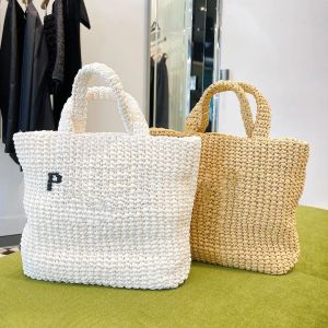 stile tessuto Paglia Rafia tote triangolo Borse Borsa da donna da uomo Borsa a tracolla di design Borsa a tracolla di lusso da viaggio per il fine settimana Borse da spiaggia