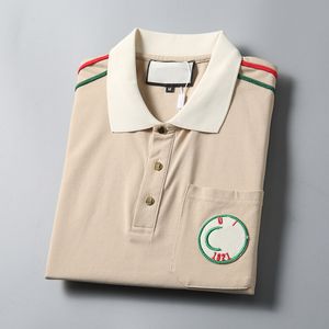 2024 sommer Marke Kleidung Luxus Designer Polo Shirt Herren Casual Mode Brief T-shirt High Street Männer Polos Shirts