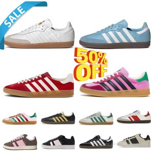 2024 Gazelle Designer Shoes casual shoes platform bold Pink Glow Pulse Mint Pink Core Black White Solar Super Pop Pink Almost Yellow men Women campus Sports Sneakers