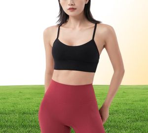 Soisou Seksi Üstü Kadın Bras Sports Yoga Fitness S Bra Y Güzellik Geri Elastik Nefes Alabilen Kadın iç çamaşırları 220518954883