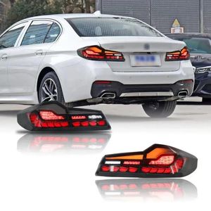 Lights Car Modified Taillights For 5 series G30/G38 20 172022 LED Lights Dragon Scale Style Turn Signal Running Lights