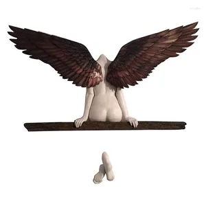 Adesivos de parede esculturas de anjo para decoração Modern 3D estátua de estar ou quarto da família Amigos da família D6